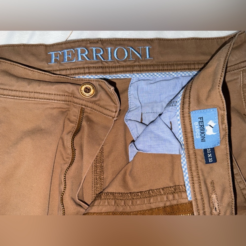 Ferrioni Men's Brown Chinos